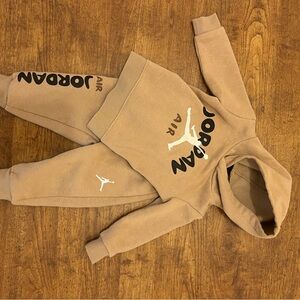 Jordan Air Beige Hoodie and Joggers Set